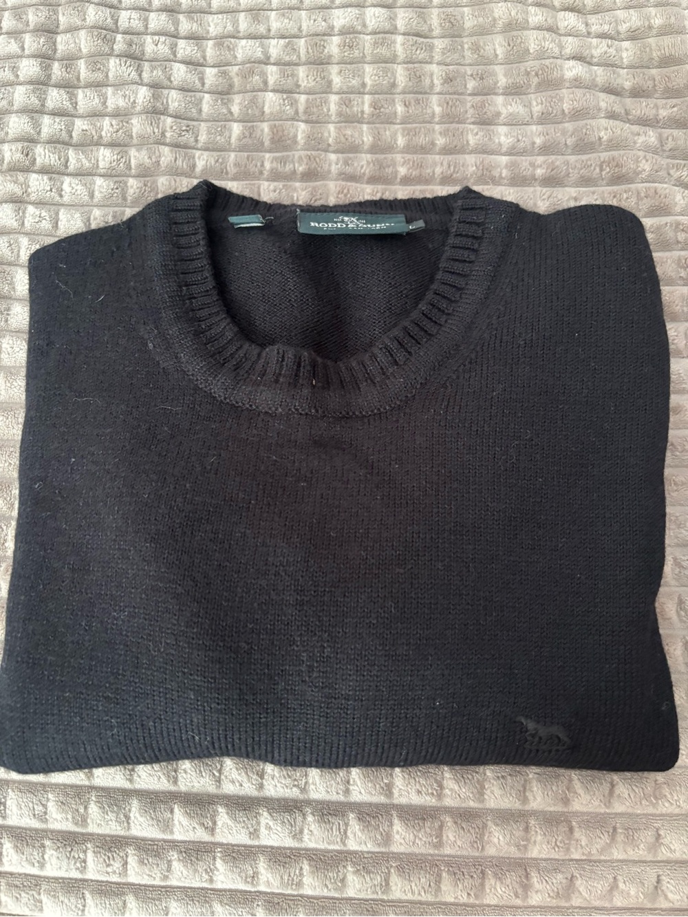 Rodd & Gunn Black Crewneck Sweater